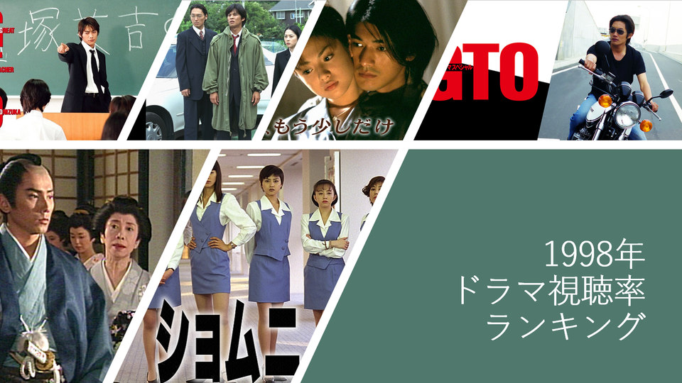 1998年放送ドラマ視聴率ランキング 平均視聴率順 Vodzoo